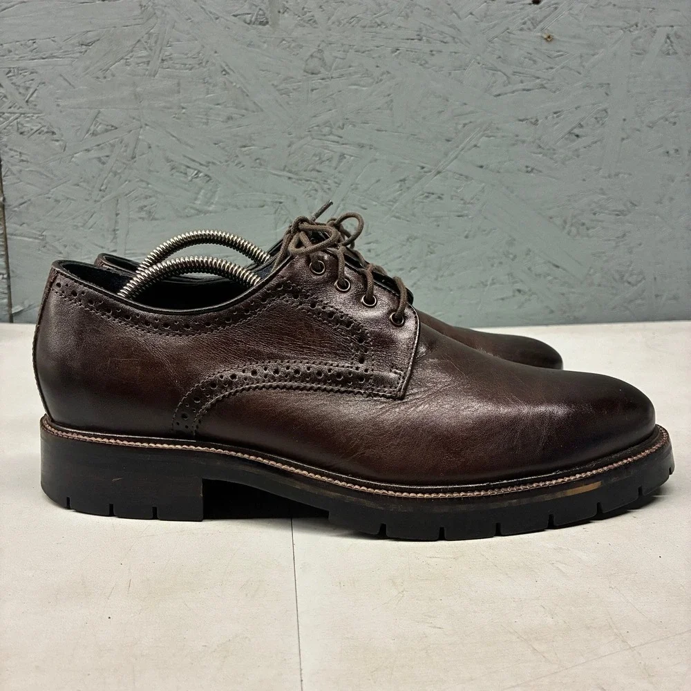 Johnston & Murphy XC Flex Cody Plain Toe Oxford Shoes Men's US 9.5 Brown